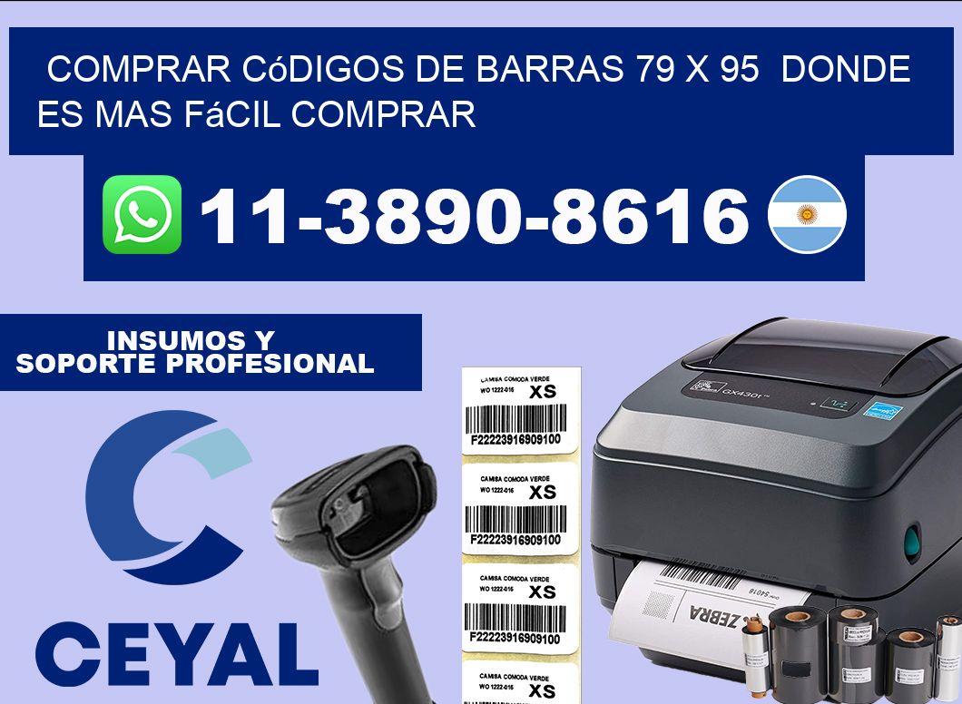 Comprar códigos de barras 79 x 95  Donde es mas fácil comprar
