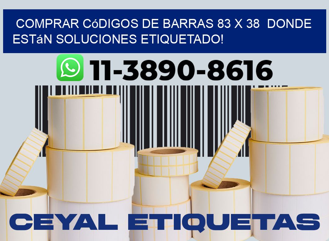 Comprar códigos de barras 83 x 38  donde están soluciones etiquetado!