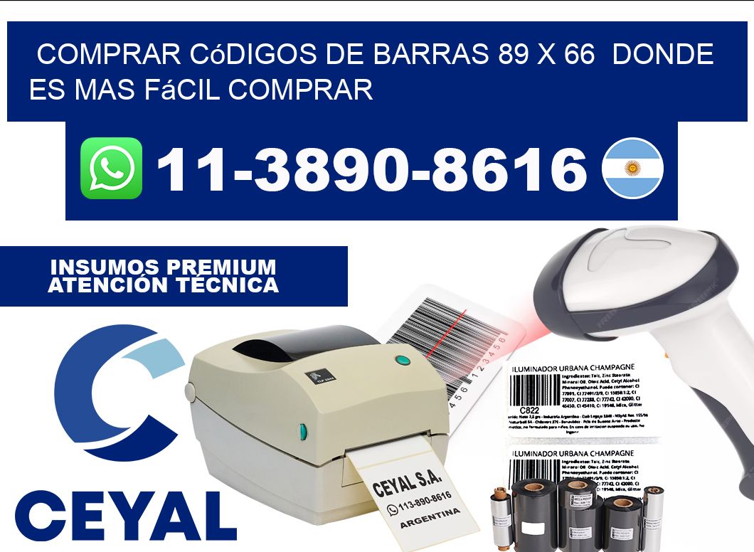 Comprar códigos de barras 89 x 66  Donde es mas fácil comprar