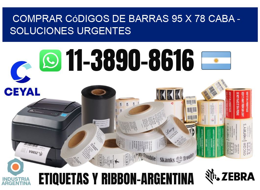 Comprar códigos de barras 95 x 78 CABA - soluciones urgentes
