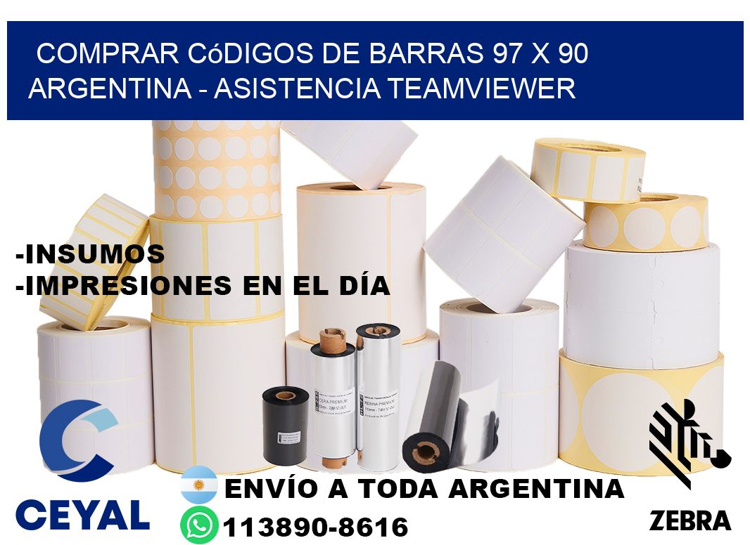 Comprar códigos de barras 97 x 90 argentina - asistencia teamviewer