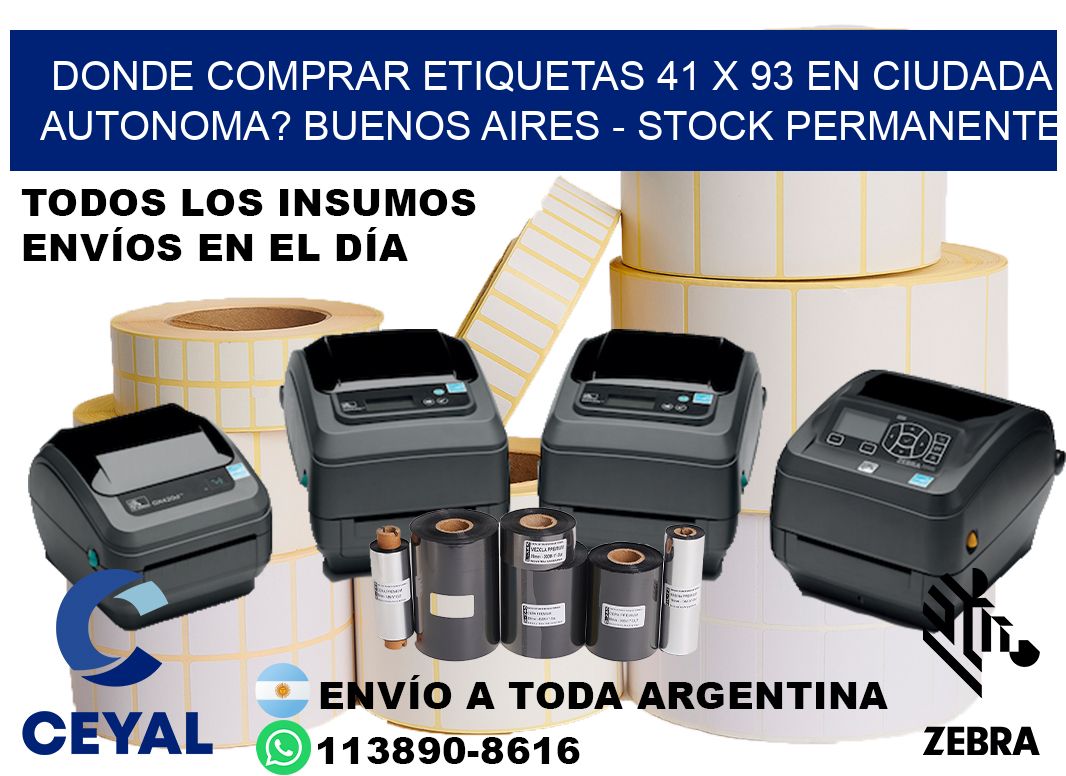 Donde Comprar etiquetas 41 x 93 en CIUDADA AUTONOMA? Buenos Aires - Stock permanente