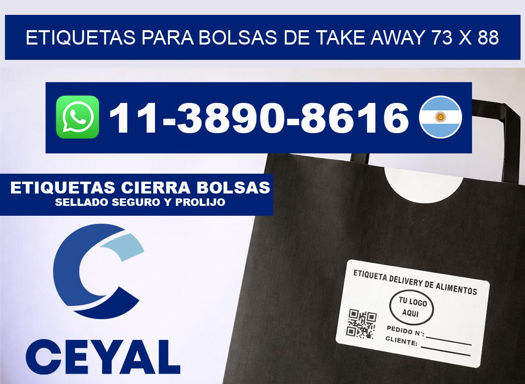 ETIQUETAS PARA BOLSAS DE TAKE AWAY 73 x 88