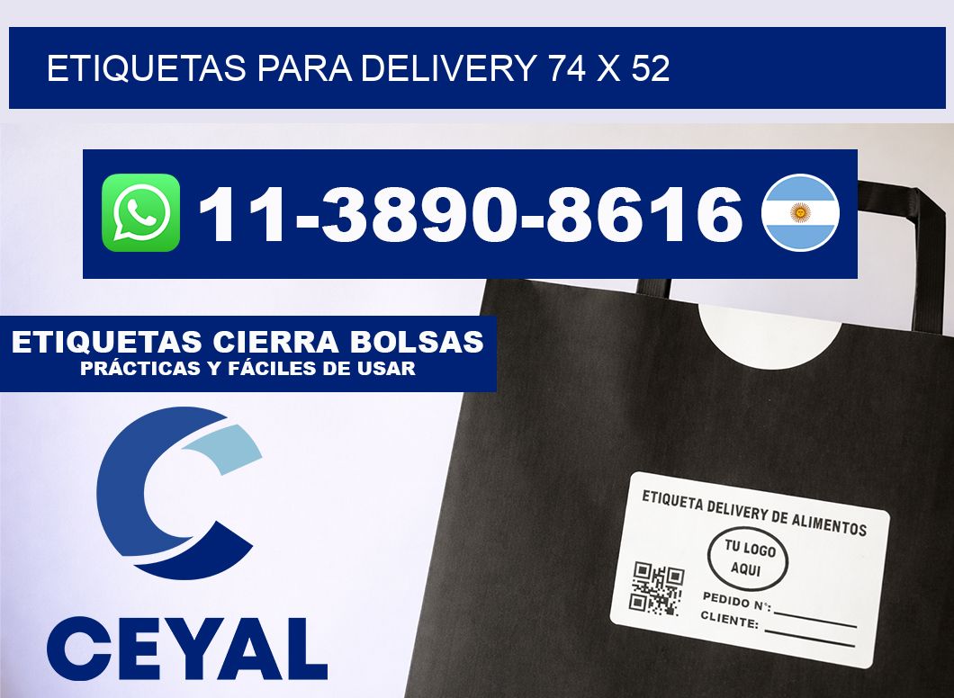 ETIQUETAS PARA DELIVERY 74 x 52