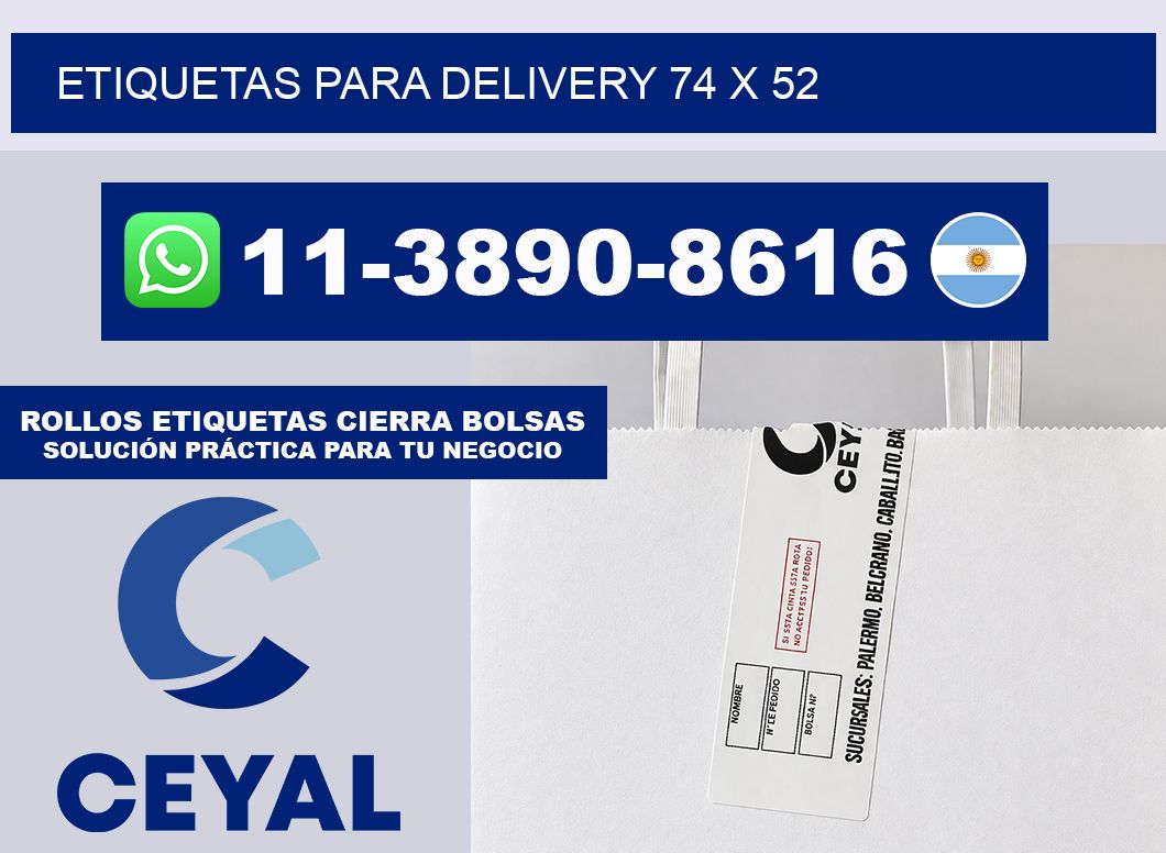 ETIQUETAS PARA DELIVERY 74 x 52