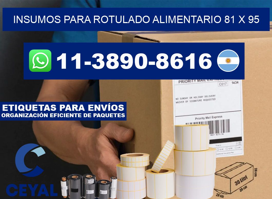 Insumos para rotulado alimentario 81 x 95