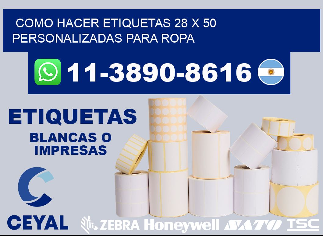 como hacer etiquetas 28 x 50 personalizadas para ropa