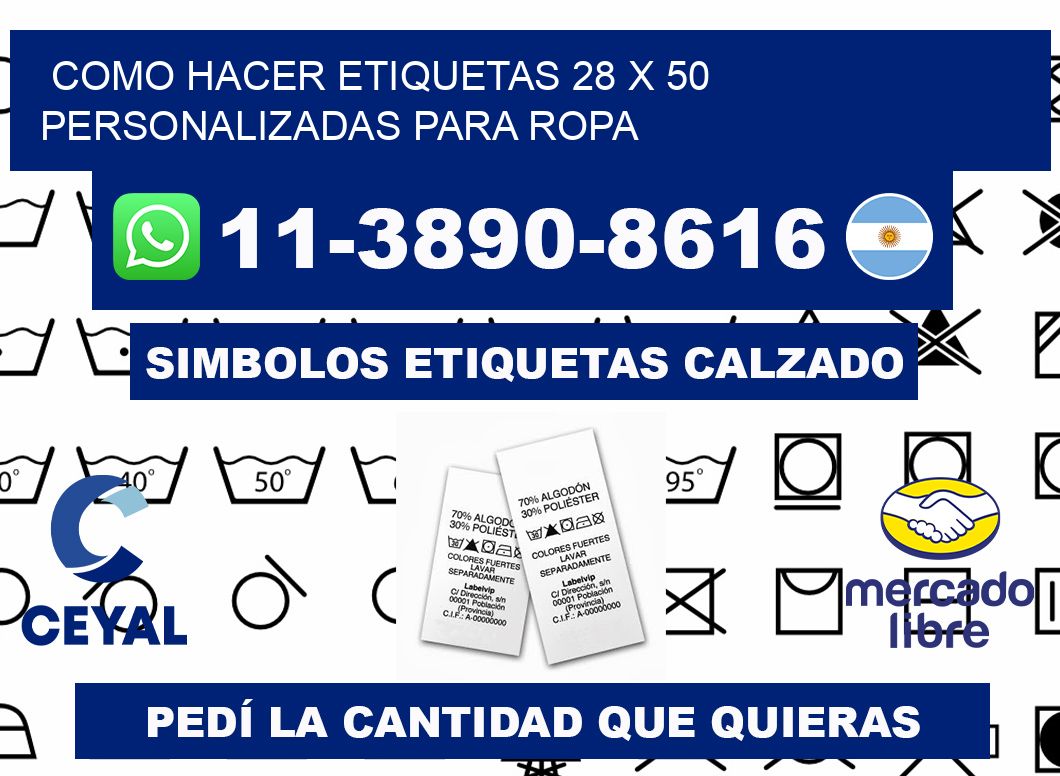 como hacer etiquetas 28 x 50 personalizadas para ropa