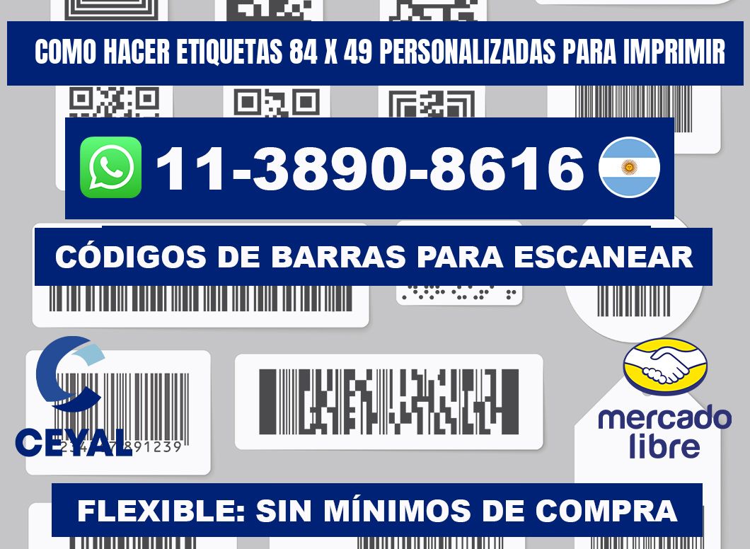 como hacer etiquetas 84 x 49 personalizadas para imprimir