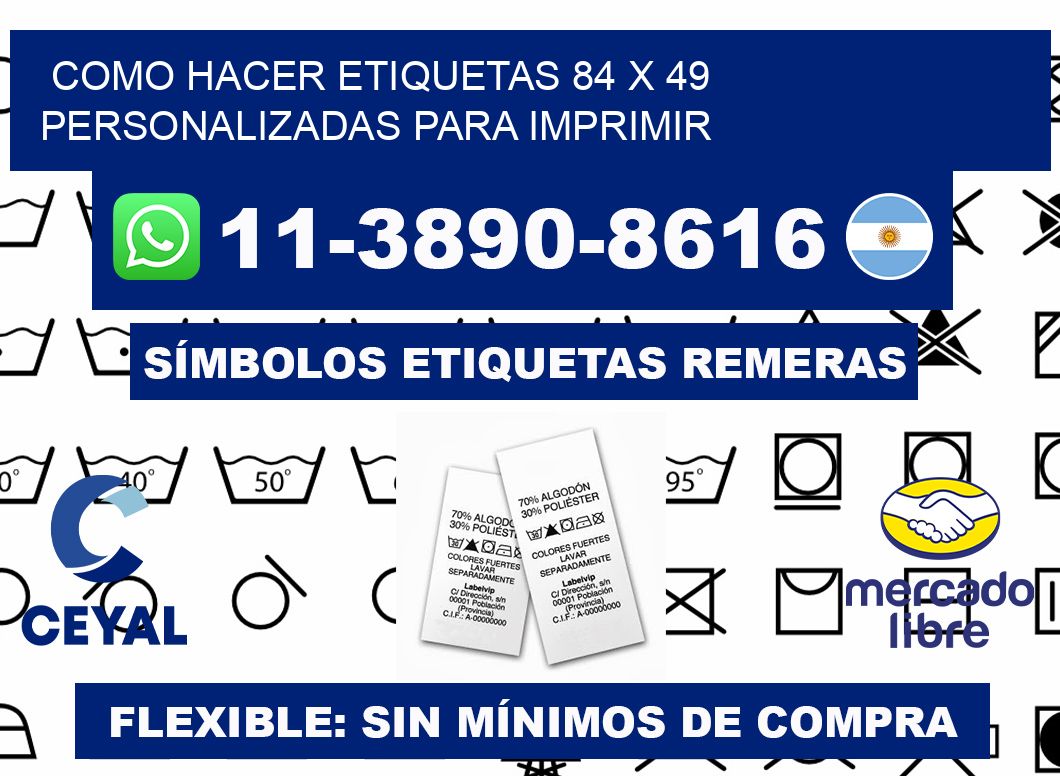 como hacer etiquetas 84 x 49 personalizadas para imprimir