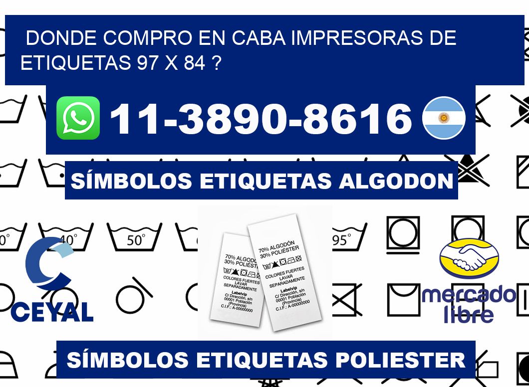 donde compro en CABA impresoras de etiquetas 97 x 84 ?