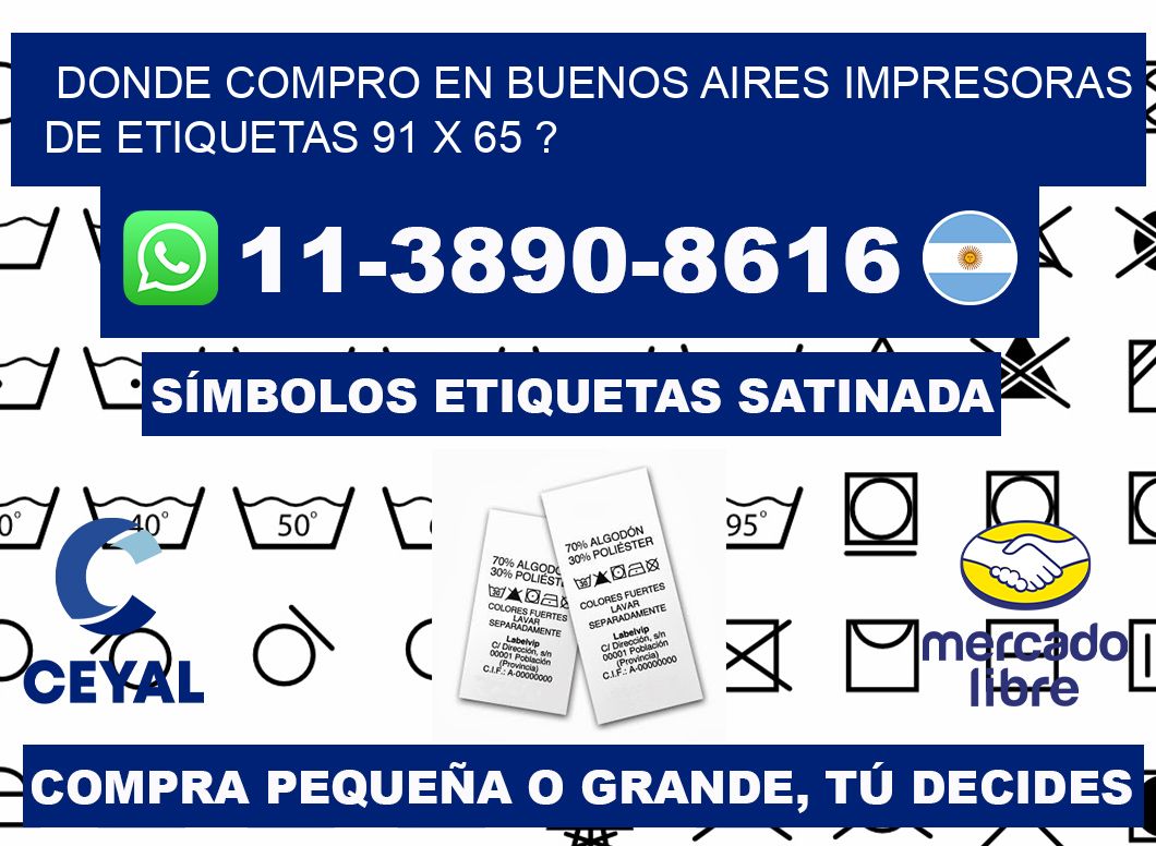 donde compro en buenos aires impresoras de etiquetas 91 x 65 ?