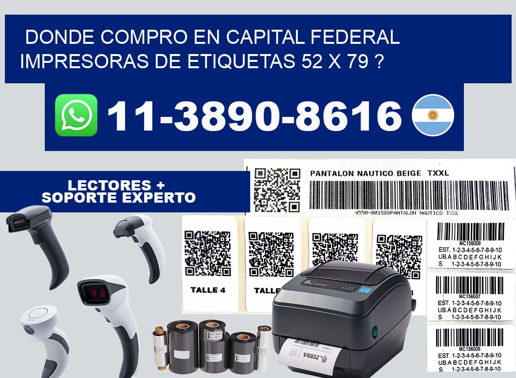 donde compro en capital federal impresoras de etiquetas 52 x 79 ?