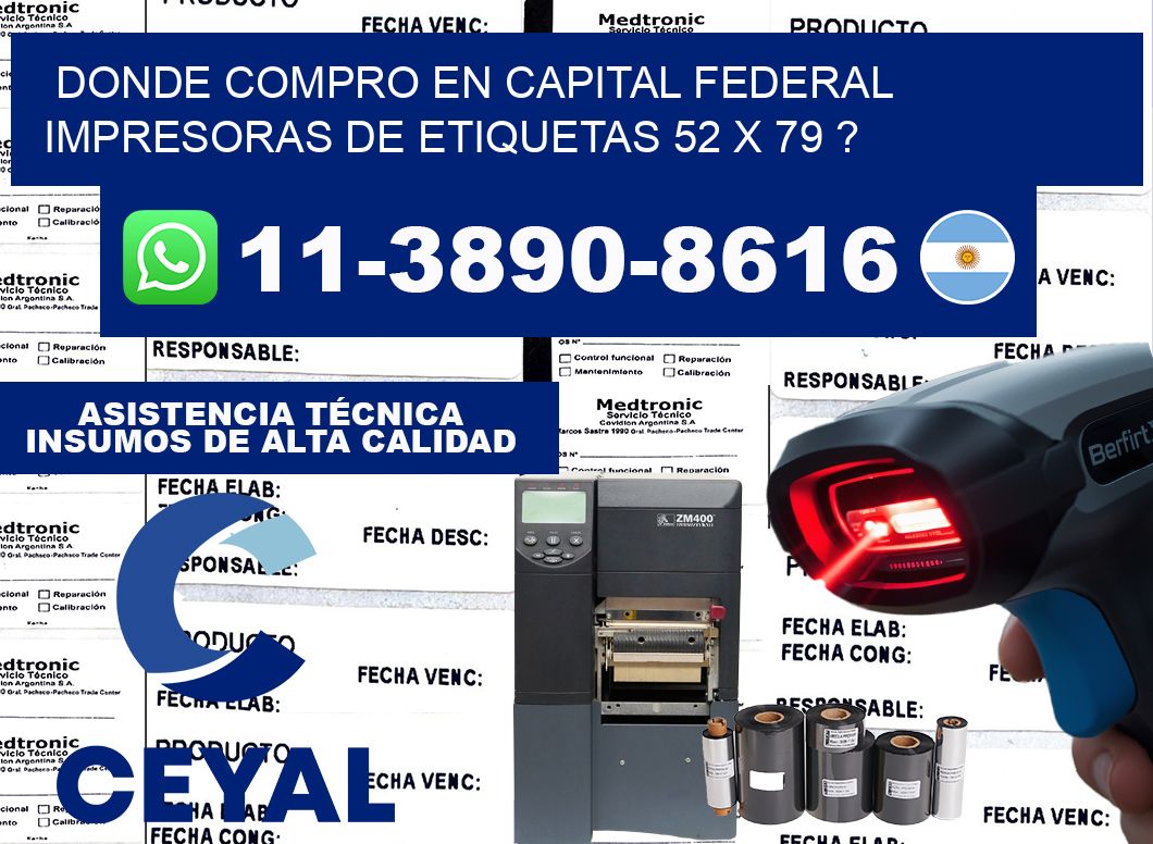 donde compro en capital federal impresoras de etiquetas 52 x 79 ?