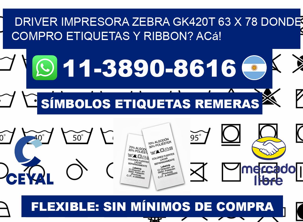 driver impresora zebra gk420t 63 x 78 Donde compro etiquetas y ribbon? Acá!