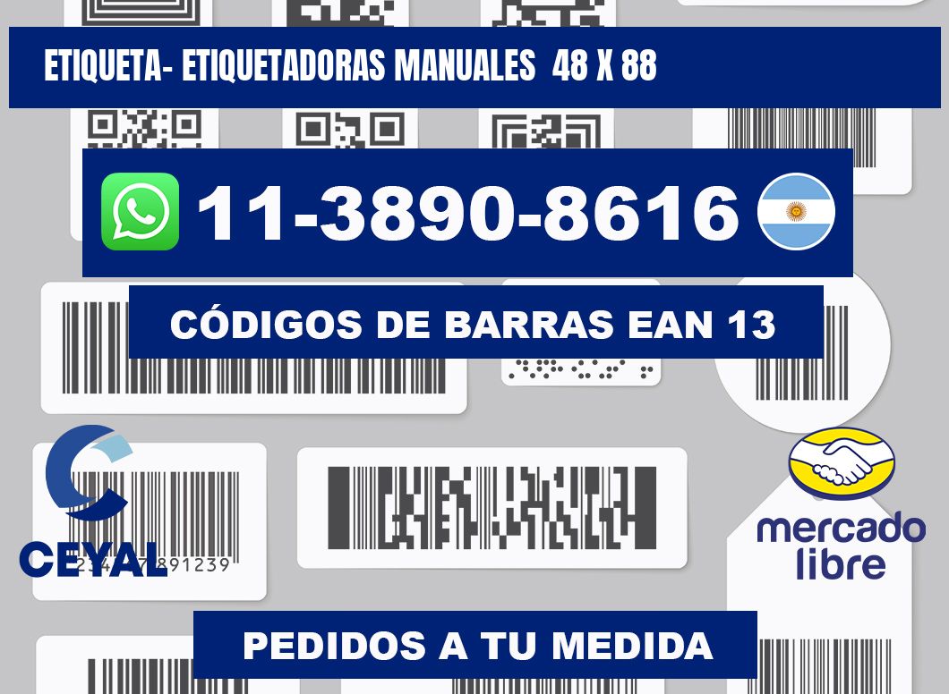 etiqueta- Etiquetadoras Manuales 48 x 88