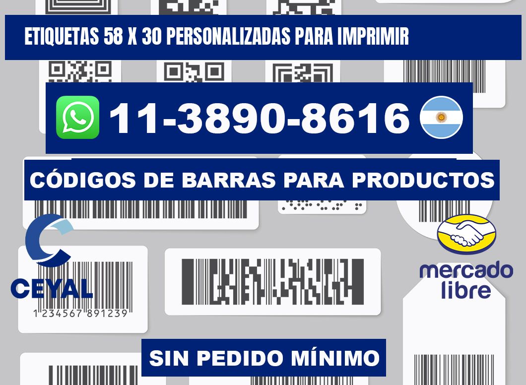 etiquetas 58 x 30 personalizadas para imprimir