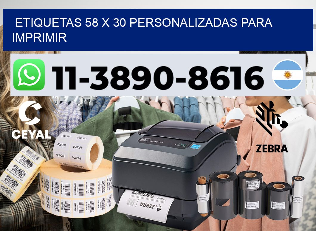 etiquetas 58 x 30 personalizadas para imprimir