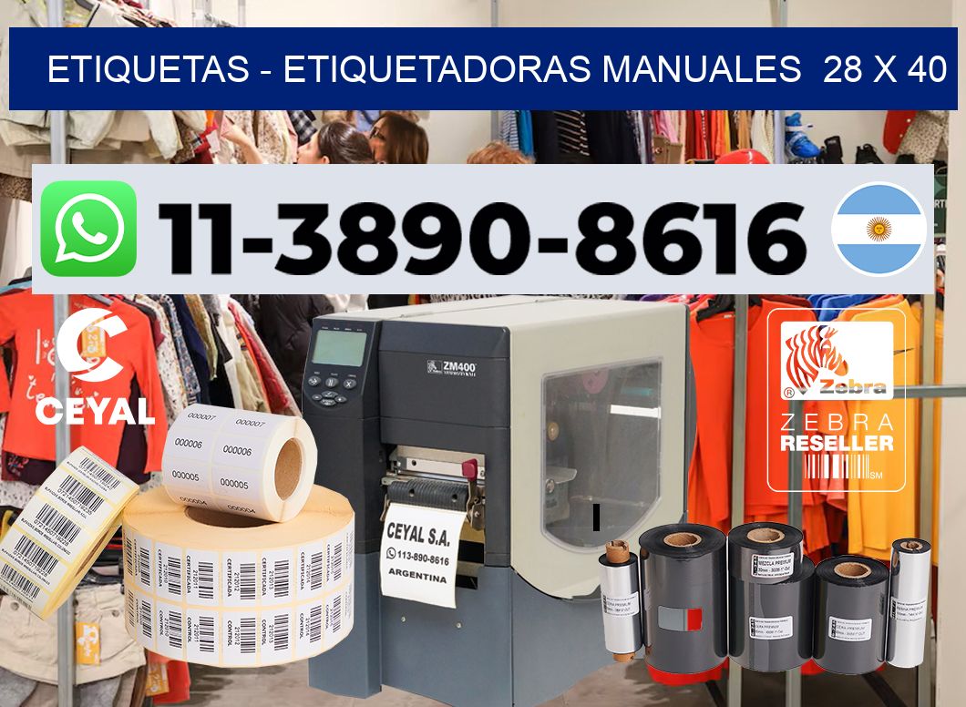etiquetas – Etiquetadoras Manuales  28 x 40