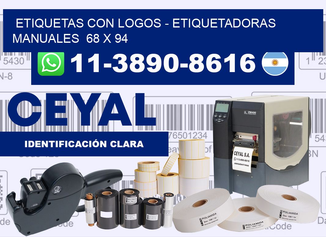 etiquetas con logos – Etiquetadoras Manuales  68 x 94