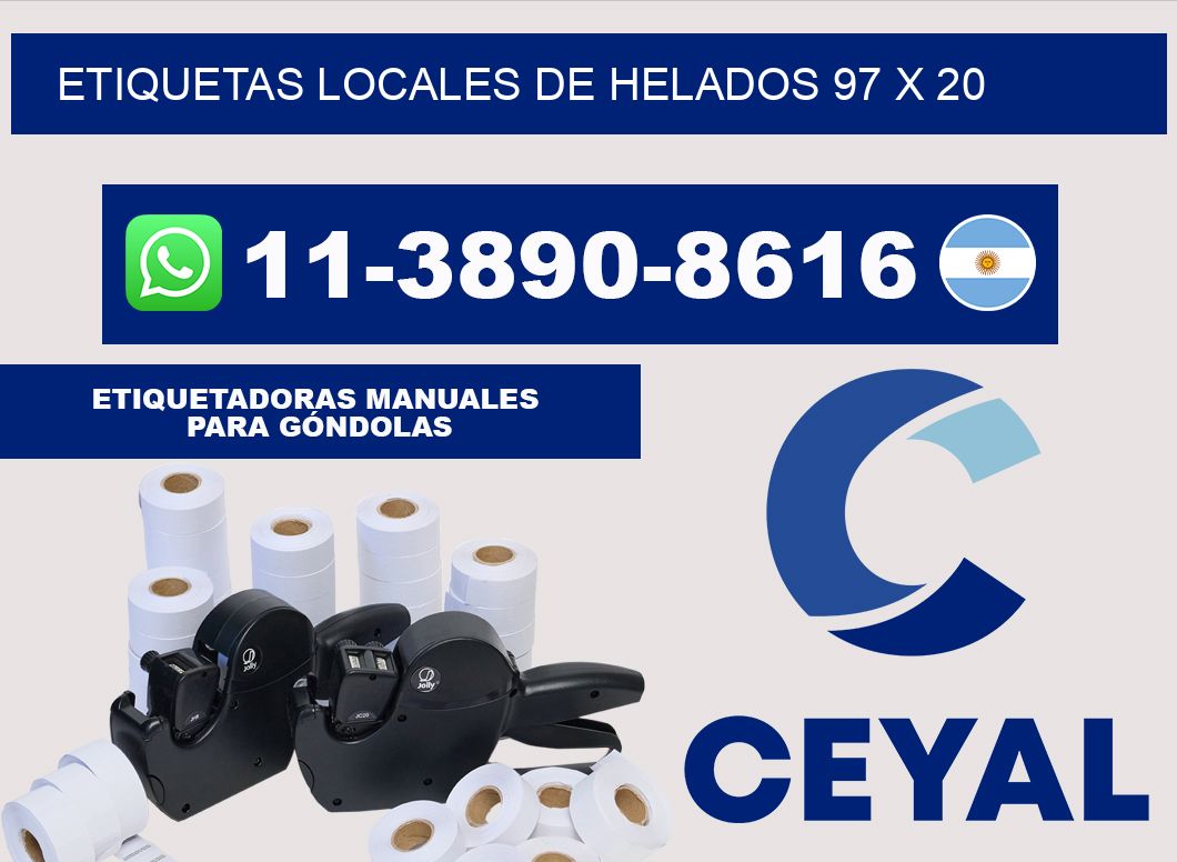etiquetas locales de helados 97 x 20