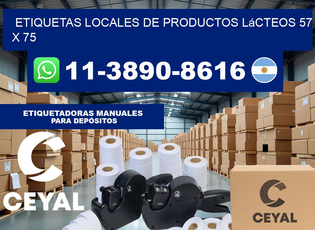 etiquetas locales de productos lácteos 57 x 75
