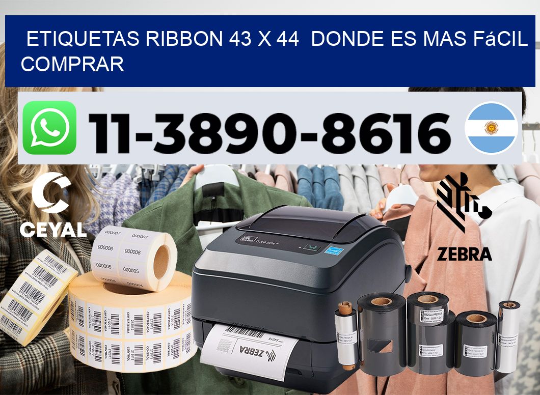 etiquetas ribbon 43 x 44  Donde es mas fácil comprar
