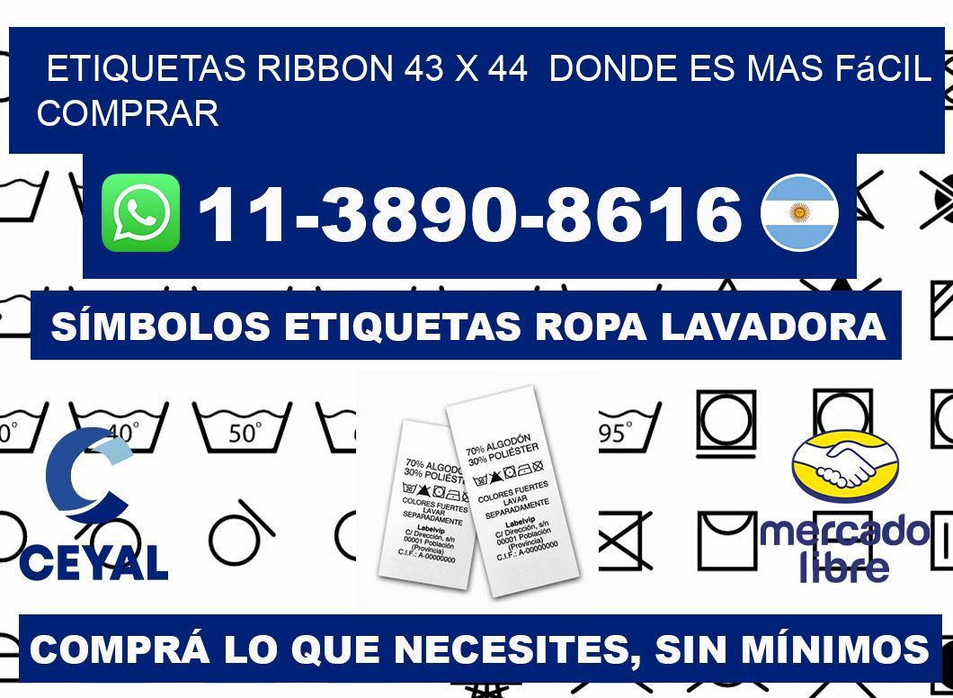 etiquetas ribbon 43 x 44  Donde es mas fácil comprar