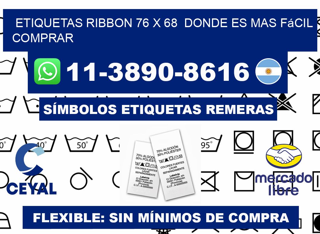 etiquetas ribbon 76 x 68  Donde es mas fácil comprar