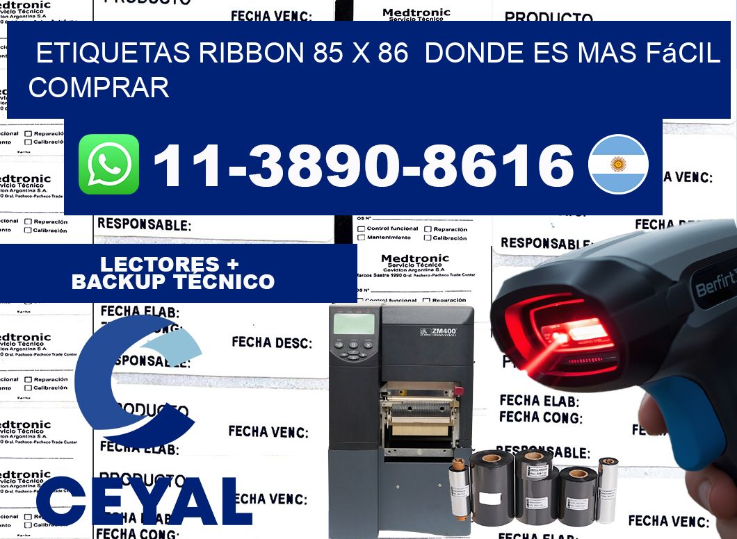 etiquetas ribbon 85 x 86  Donde es mas fácil comprar