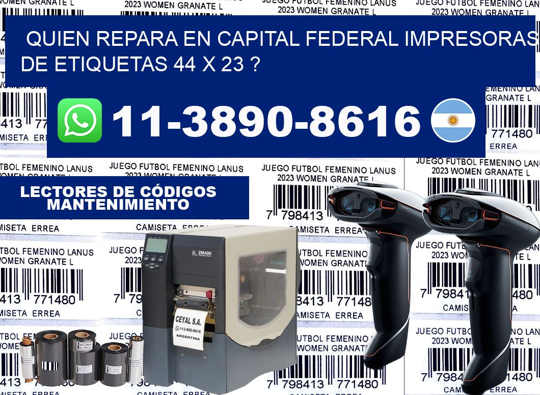 quien repara en capital federal impresoras de etiquetas 44 x 23 ?