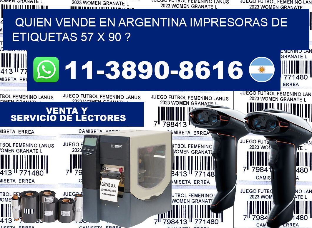 quien vende en argentina impresoras de etiquetas 57 x 90 ?