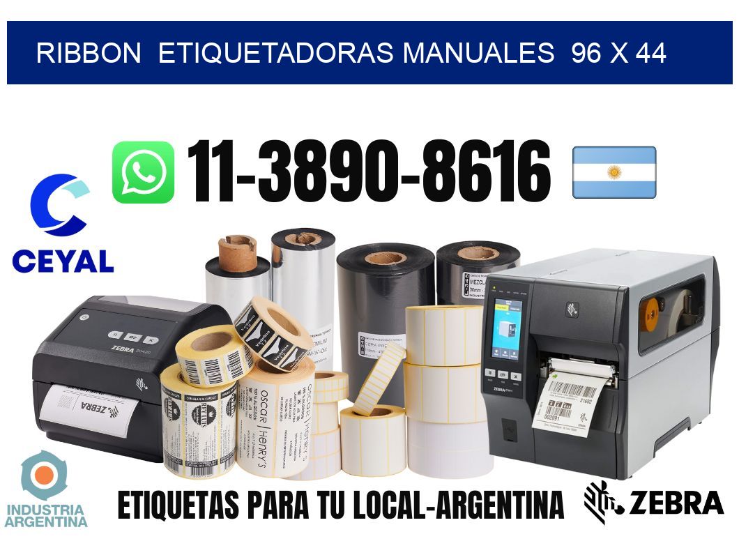 ribbon  Etiquetadoras Manuales  96 x 44
