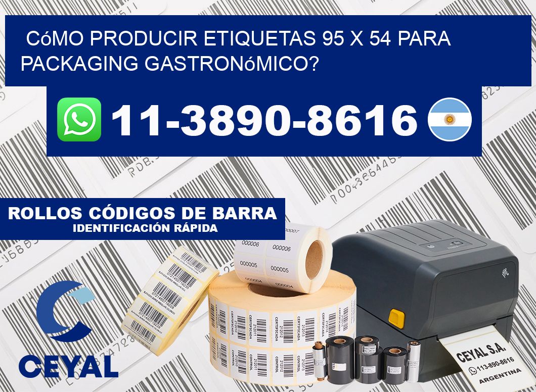 Cómo producir etiquetas 95 x 54 para packaging gastronómico?