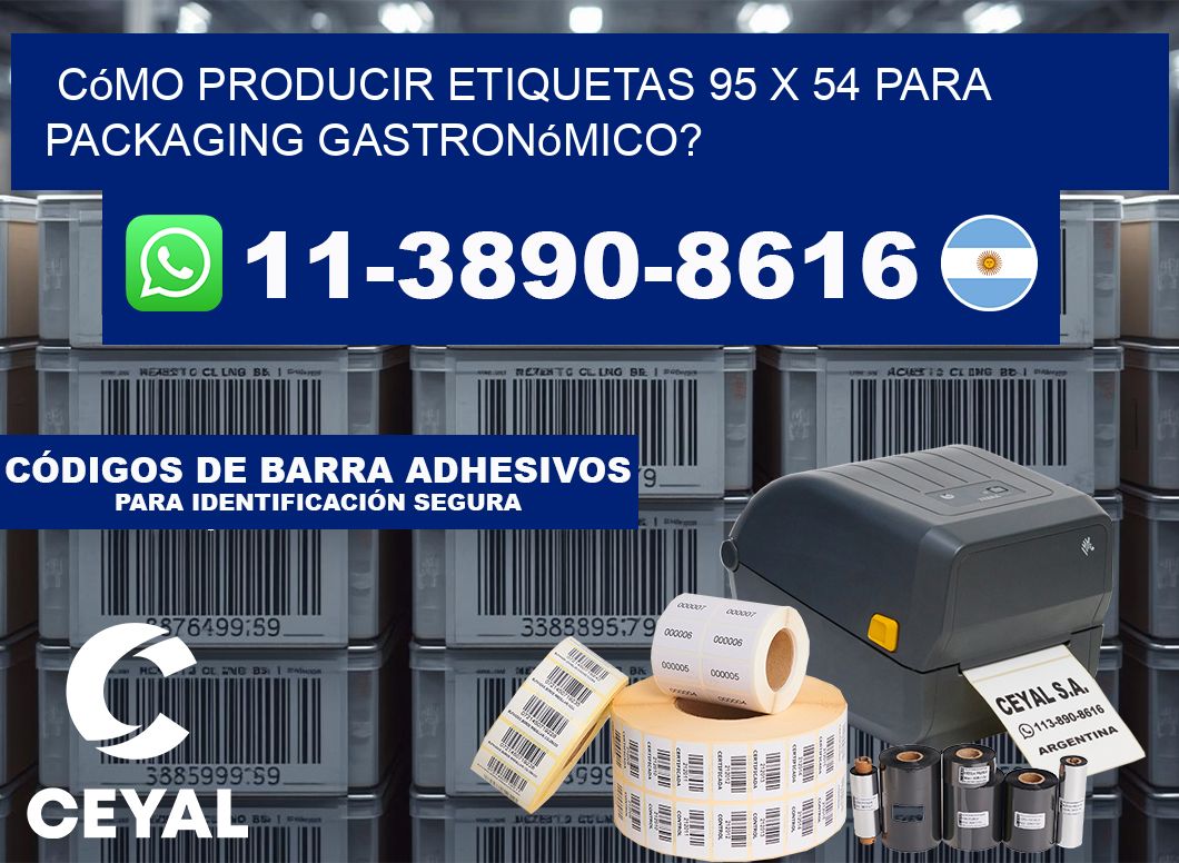 Cómo producir etiquetas 95 x 54 para packaging gastronómico?