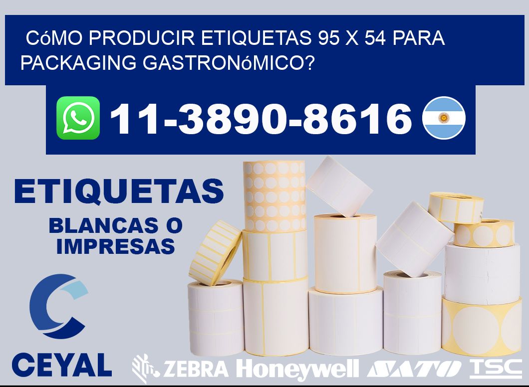 Cómo producir etiquetas 95 x 54 para packaging gastronómico?