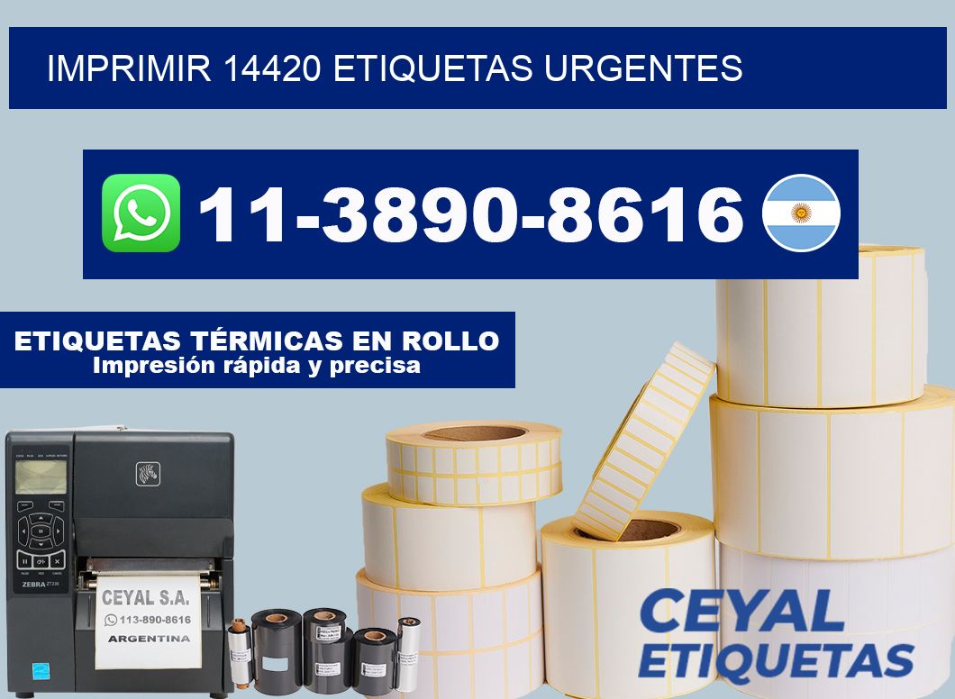 IMPRIMIR 14420 ETIQUETAS URGENTES