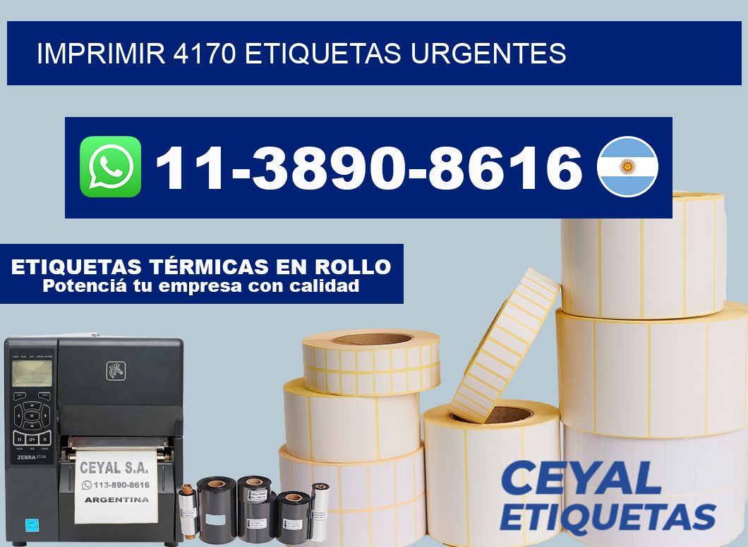 IMPRIMIR 4170 ETIQUETAS URGENTES