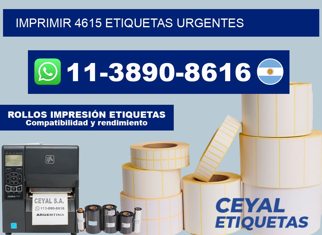 IMPRIMIR 4615 ETIQUETAS URGENTES