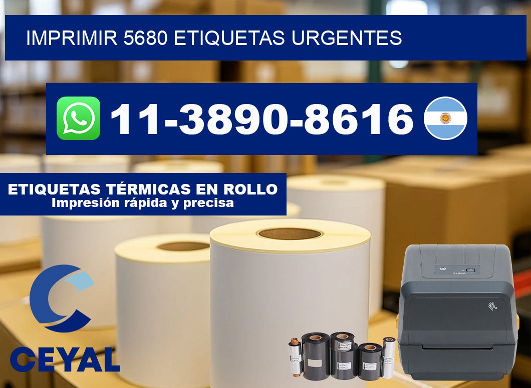 IMPRIMIR 5680 ETIQUETAS URGENTES