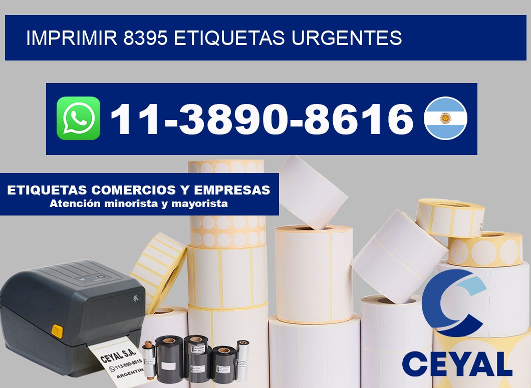 IMPRIMIR 8395 ETIQUETAS URGENTES
