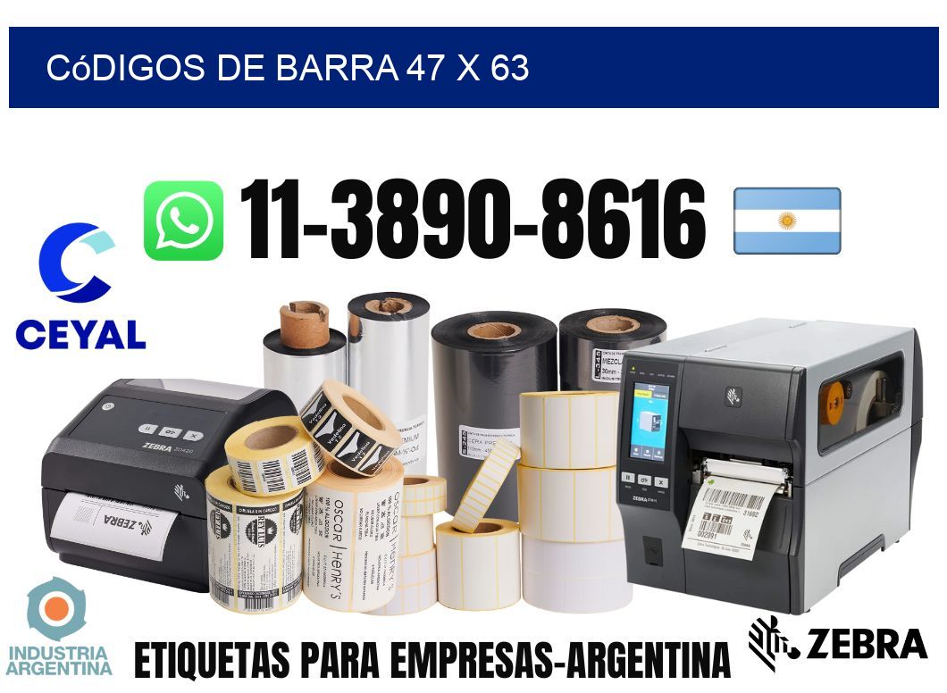 códigos de barra 47 x 63
