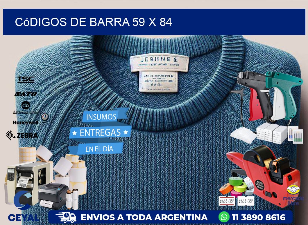 códigos de barra 59 x 84