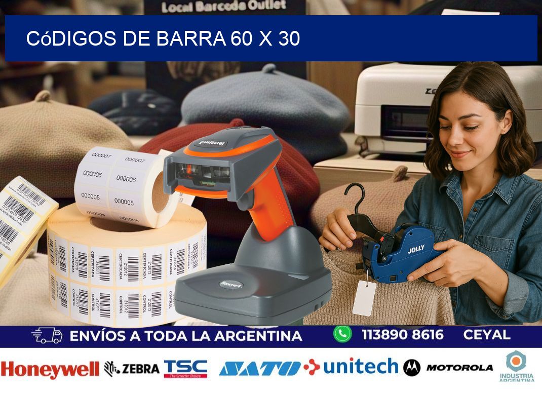 códigos de barra 60 x 30