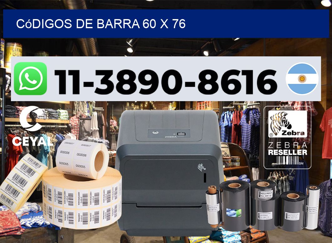 códigos de barra 60 x 76