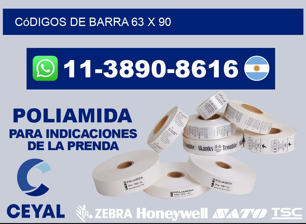 códigos de barra 63 x 90