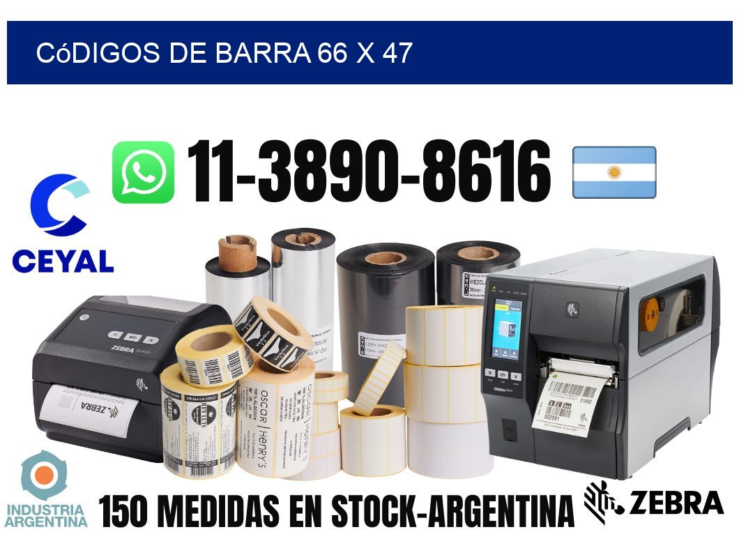 códigos de barra 66 x 47