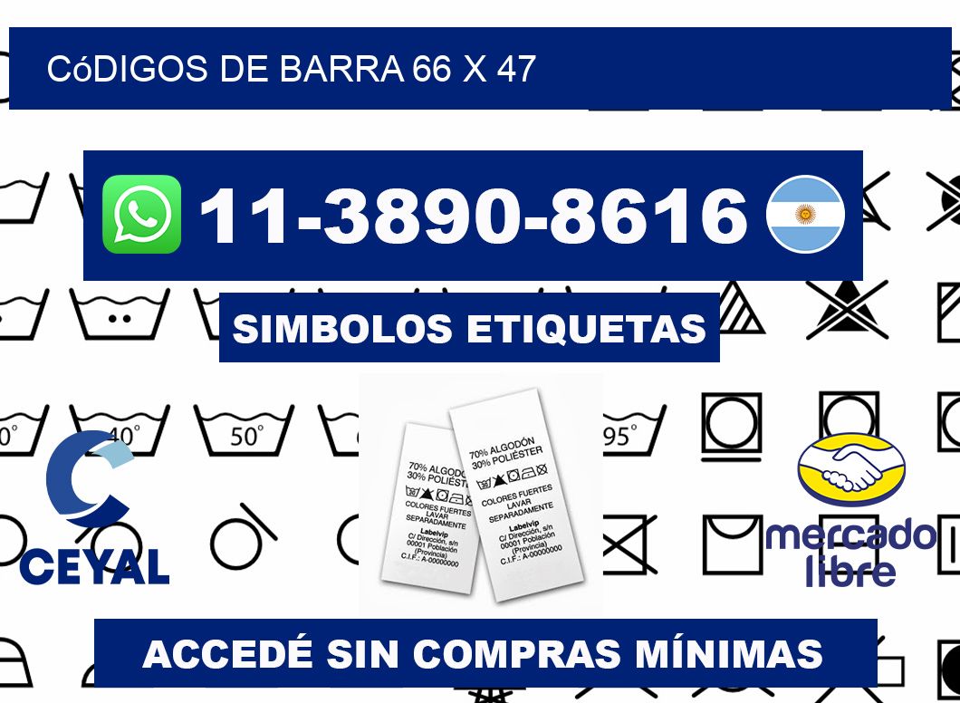 códigos de barra 66 x 47