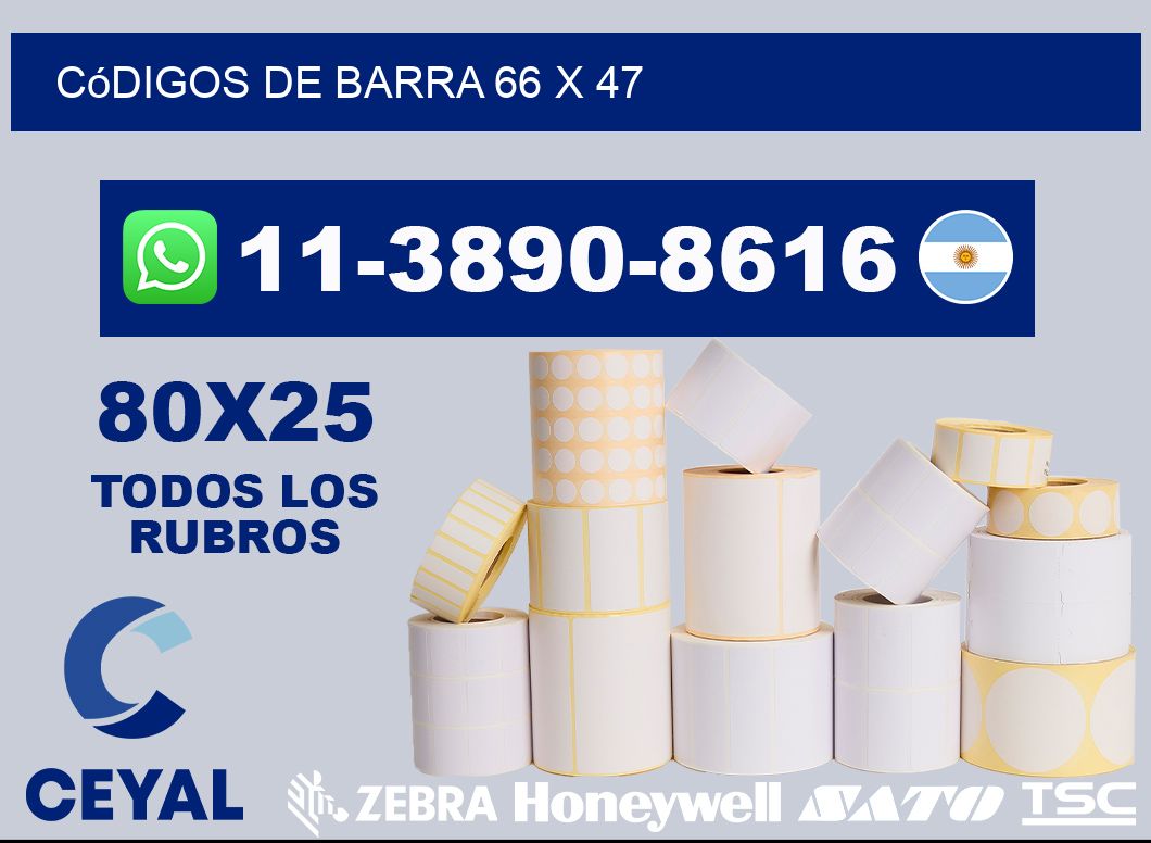 códigos de barra 66 x 47