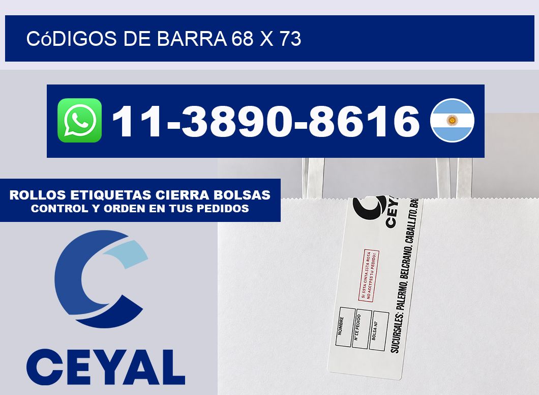 códigos de barra 68 x 73